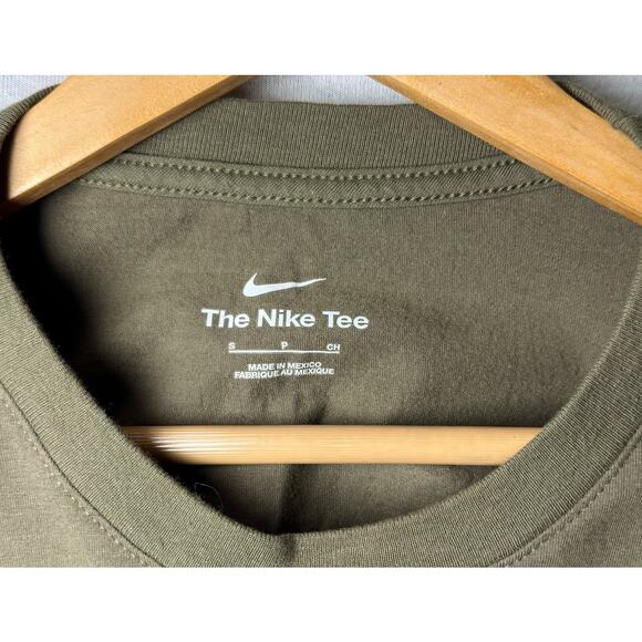 The Nike Tee LSU Long Sleeve T-Shirt Embroidered Army Green Men's sz SM - Picture 4 of 5